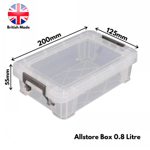 Allstore Plastic Storage Box Size 07 (0.8 Litre)
